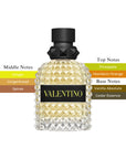Valentino Uomo Born In Roma Yellow Dream EDT Spray For Men 3.4oz/100ml